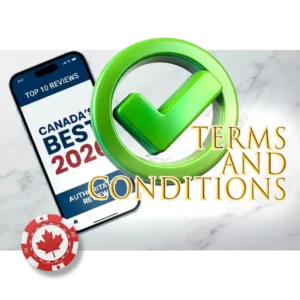 Terms of use for our Canadian online casino review portal.
